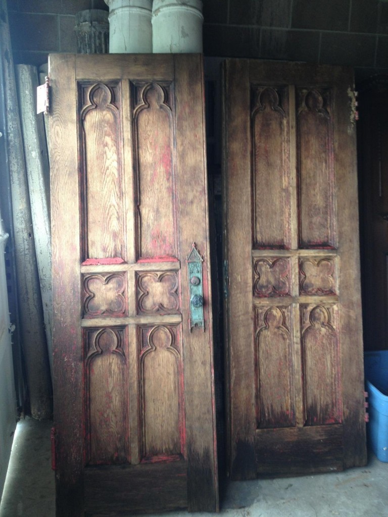 1844 Chestnut Gothic Doors