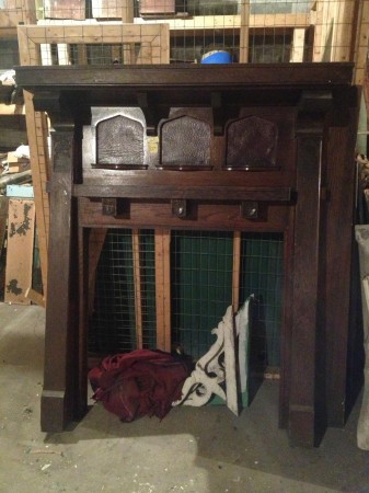 ~1920s wooden mantle