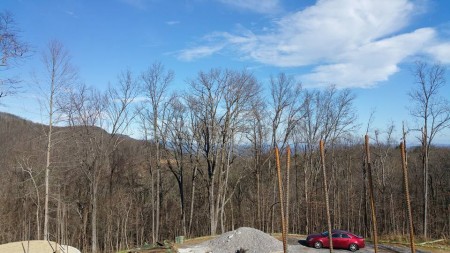 The view to the north off the front of the house